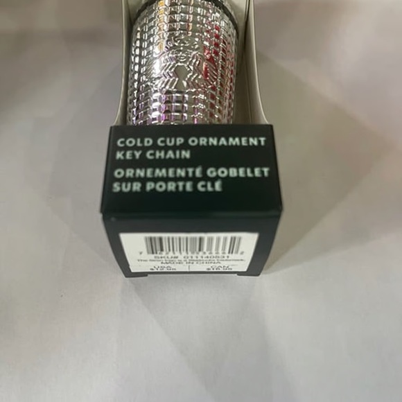 Starbucks Silver Grid Cold Cup Keychain - Picture 3 of 3